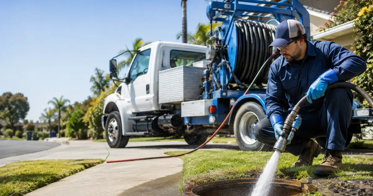 Hydro jet sewer cleaning Bakersfield