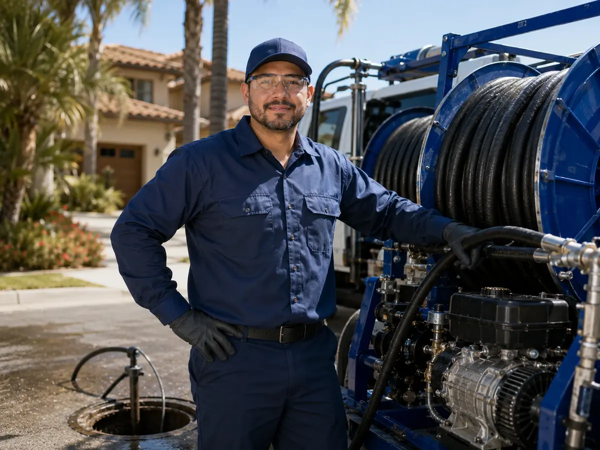 Hydro jet sewer cleaning in Bakersfield